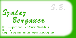 szalez bergauer business card